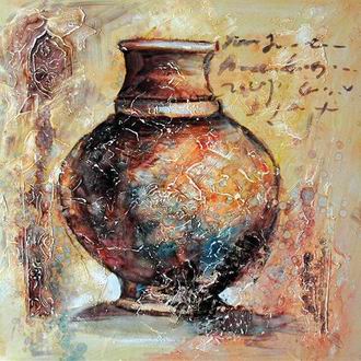 Textured Utensils oil painting